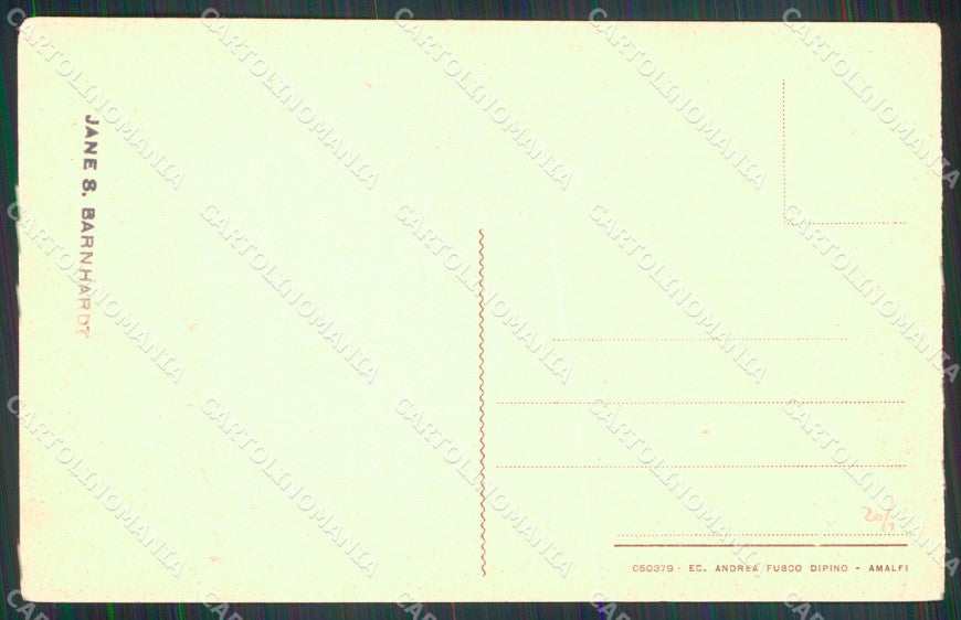 Salerno Amalfi Fontana del Popolo cartolina MX1368 – retro