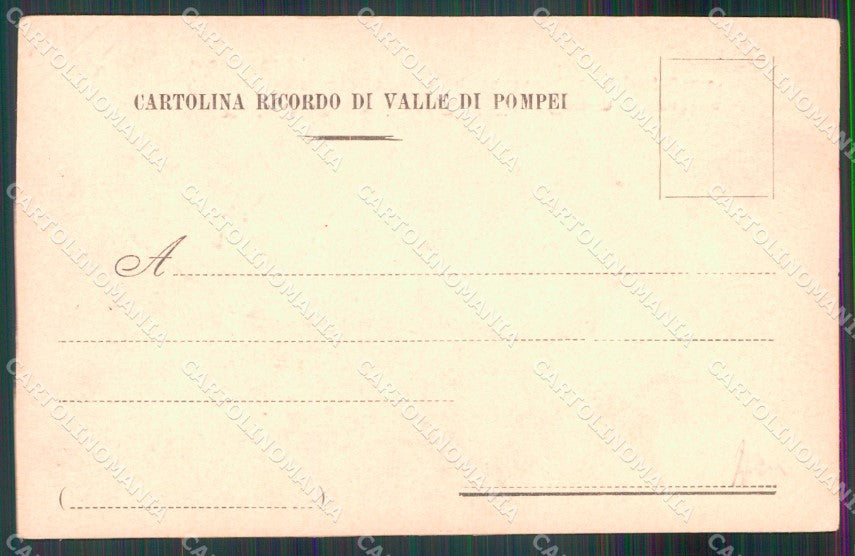 Napoli Pompei Valle di Feste Giubilari Santuario Commemorativa cartolina MX1371 – retro
