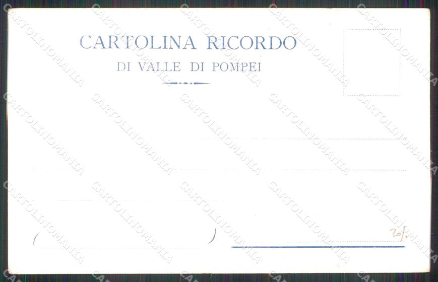 Napoli Pompei Valle di Ospizio Educativo per Figli Carcerati cartolina MX1399 – retro