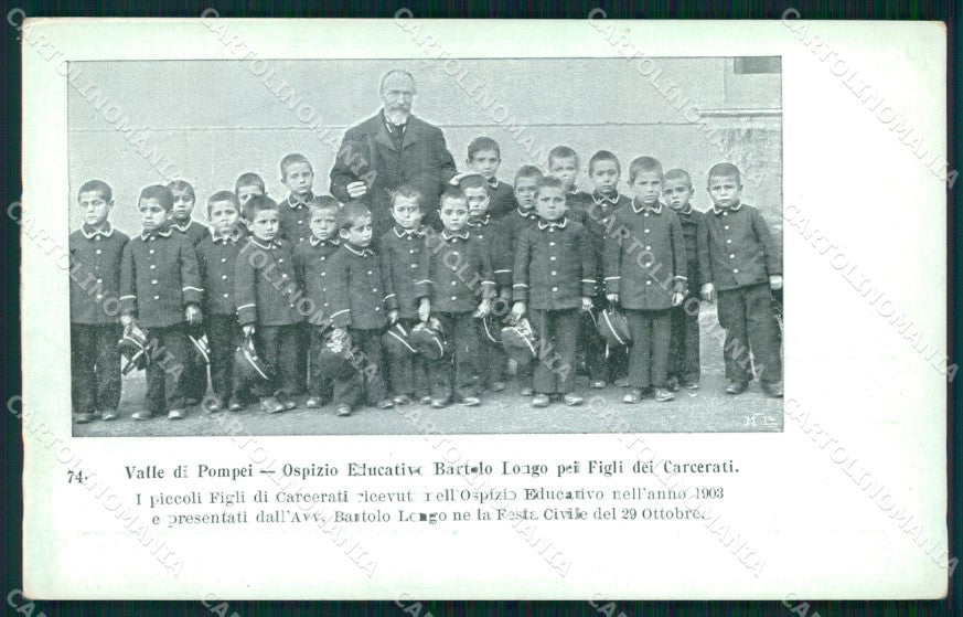 Napoli Pompei Valle di Ospizio Educativo per Figli Carcerati cartolina MX1402 – fronte