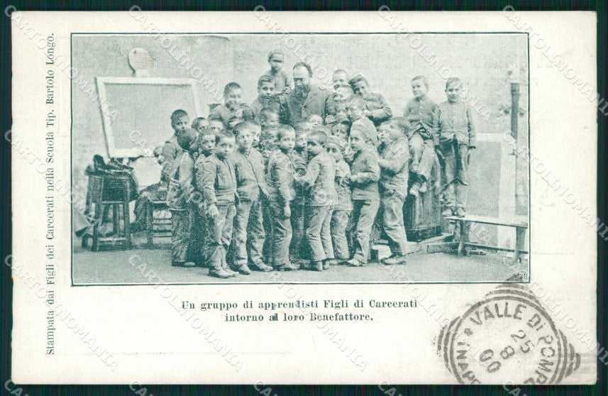 Napoli Pompei Valle di Apprendisti Figli di Carcerati cartolina MX1404 – fronte