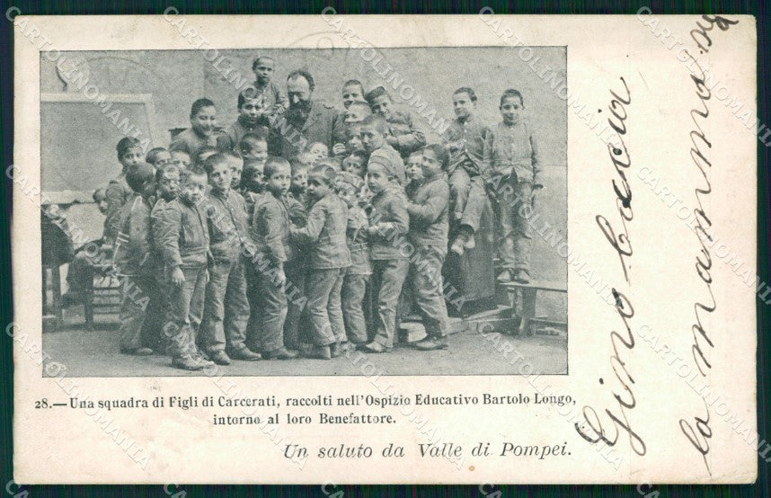 Napoli Pompei Valle di Saluto da Ospizio Educativo cartolina MX1416 – fronte