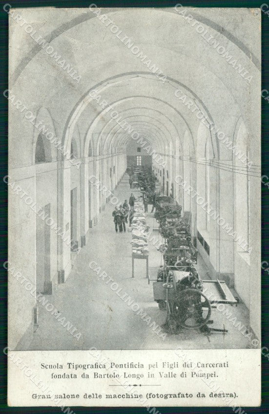 Napoli Pompei Valle di Ospizio Educativo Scuola Tipografica cartolina MX1417 – fronte