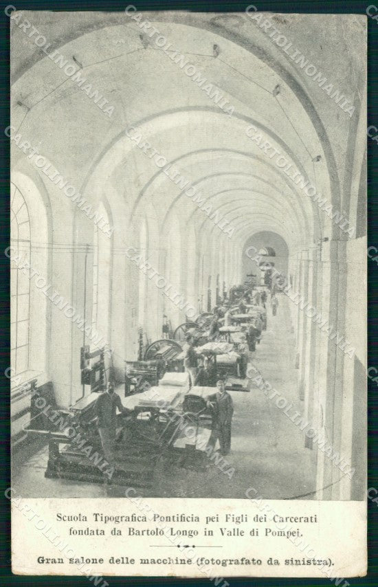Napoli Pompei Valle di Ospizio Educativo Scuola Tipografica cartolina MX1421 – fronte
