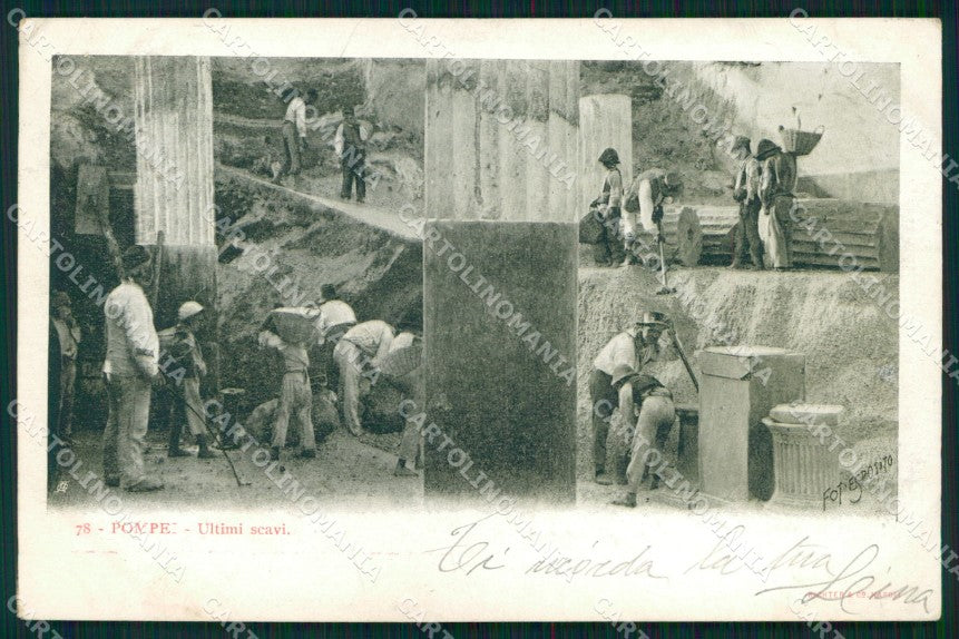 Napoli Pompei Ultimi Scavi cartolina MX1429 – fronte