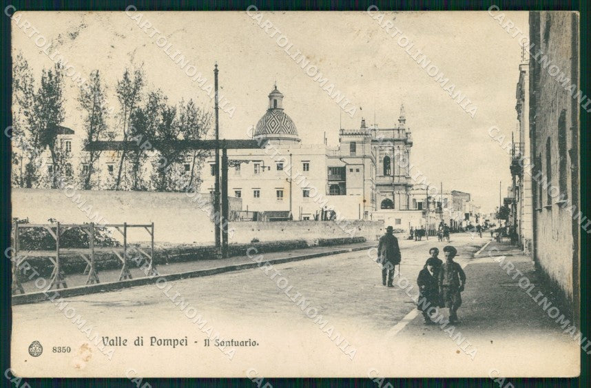Napoli Pompei Valle di Santuario Brunner 8350 cartolina MX1430 – fronte