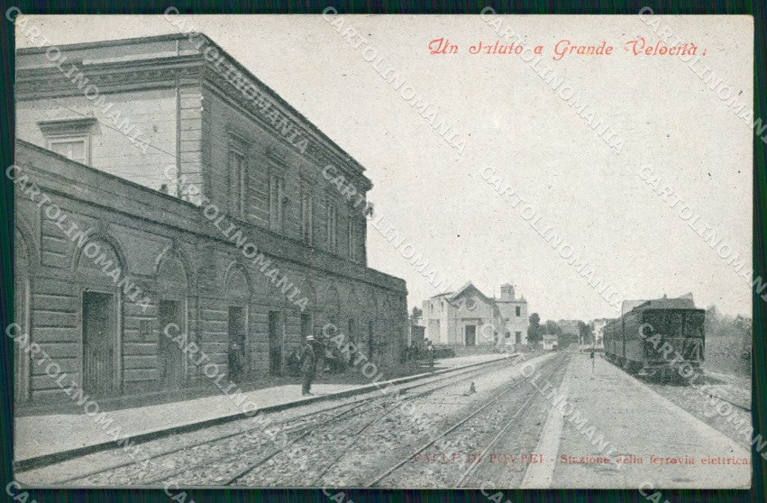 Napoli Pompei Valle di Saluto Grande Velocità Treno cartolina MX1433 – fronte