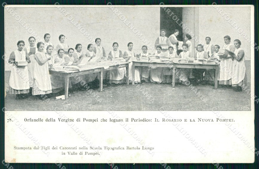 Napoli Pompei Valle di Orfanelle Vergine Legatura Periodico cartolina MX1436 – fronte
