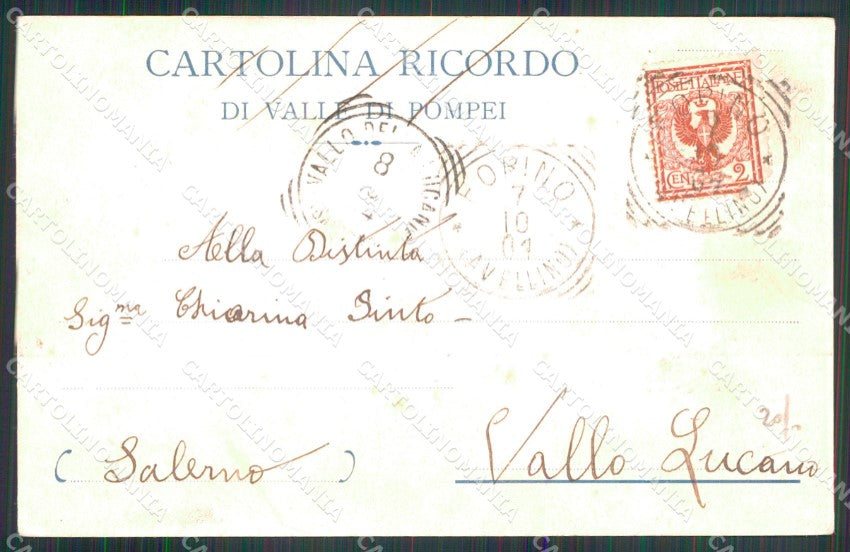 Napoli Pompei Valle di Orfanelle Vergine Legatura Periodico cartolina MX1437 – retro