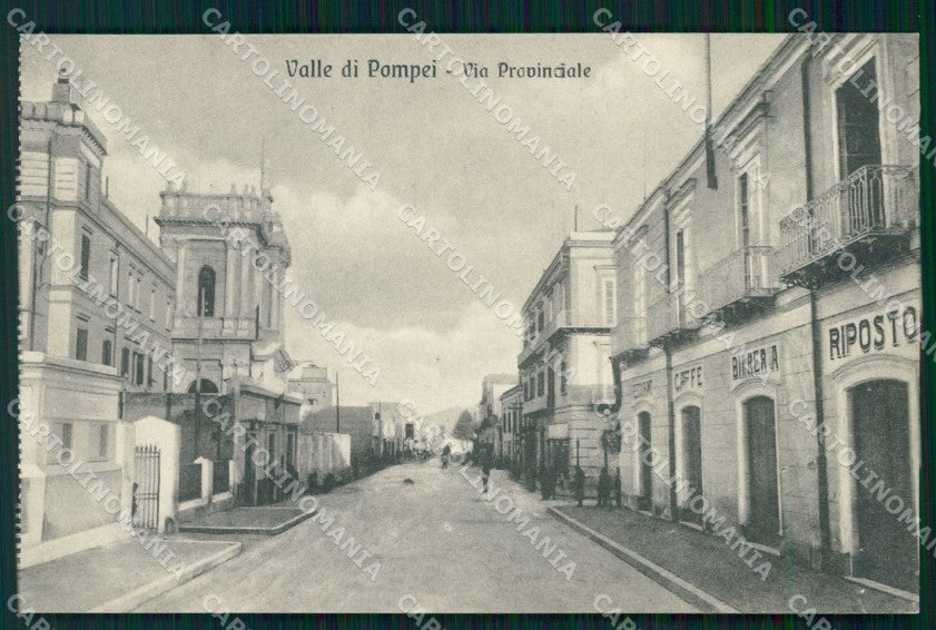 Napoli Pompei Valle di Via Provinciale Caffè Birreria cartolina MX1438 – fronte