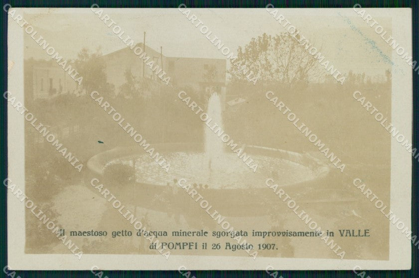 Napoli Pompei Valle di Getto d'Acqua Minerale cartolina MX1440 – fronte