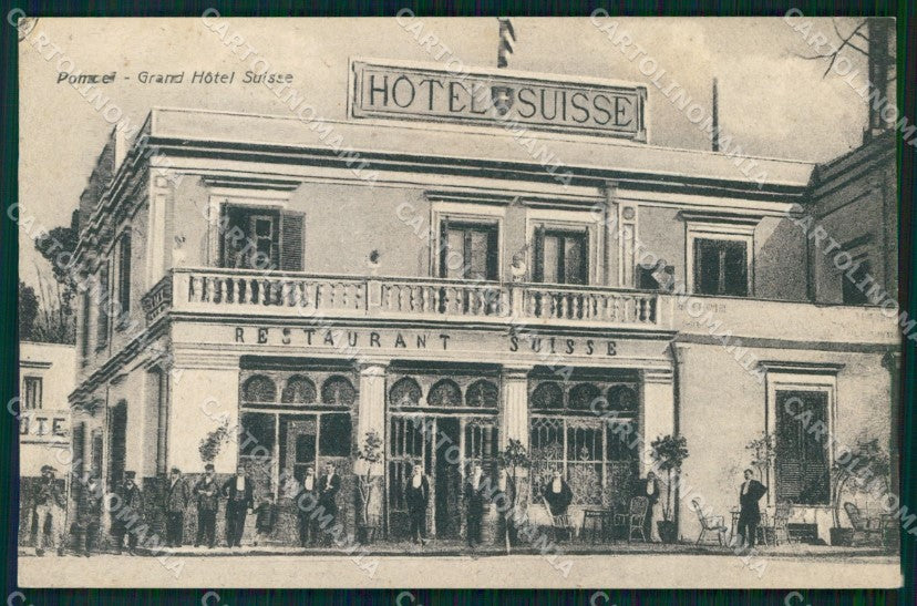 Napoli Pompei Grand Hotel Suisse Ristorante cartolina MX1448 – fronte