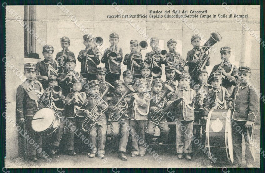 Napoli Pompei Valle di Musica Figli Carcerati cartolina MX1468 – fronte