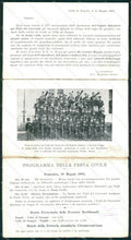 Napoli Pompei Valle di Programma Banda Musicale Tripla ABRASA cartolina MX1478 – fronte