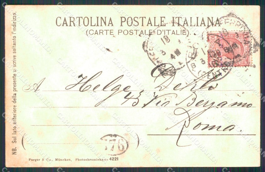 Palermo Città Costumi Carro Siciliano cartolina MX1483 – retro