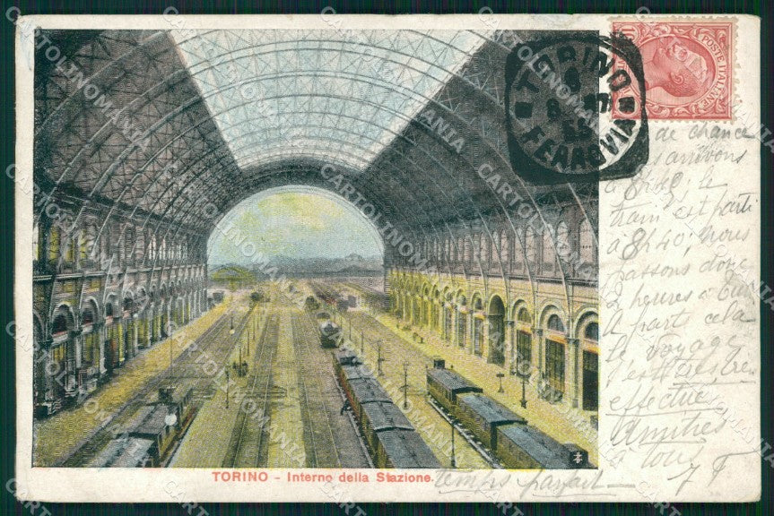 Torino Città Interno Stazione Treno cartolina MX1496 – fronte