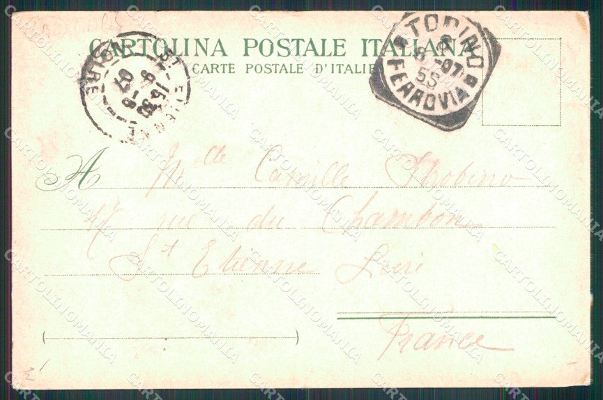 Torino Città Interno Stazione Treno cartolina MX1496 – retro