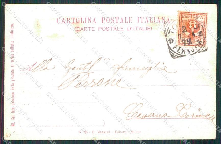Torino Città Facciata Interna Stazione Treno cartolina MX1497 – retro