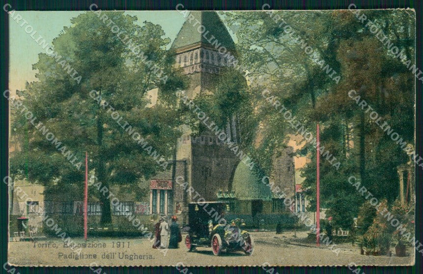 Torino Città Esposizione Padiglione Ungheria cartolina MX1500 – fronte
