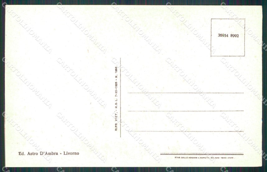 Livorno Città Montenero Santuario Preghiera Maria Vergine cartolina MX1501 – retro