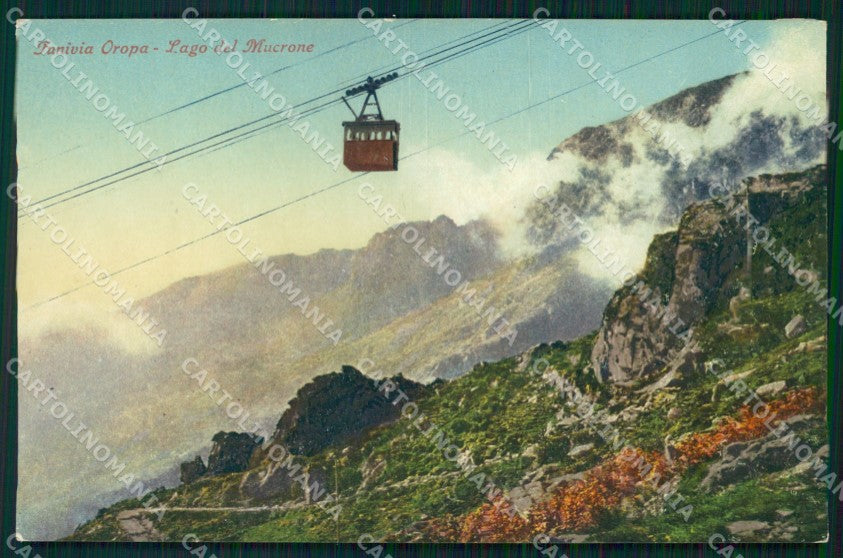 Biella Oropa Lago del Mucrone Funivia cartolina MX1503 – fronte