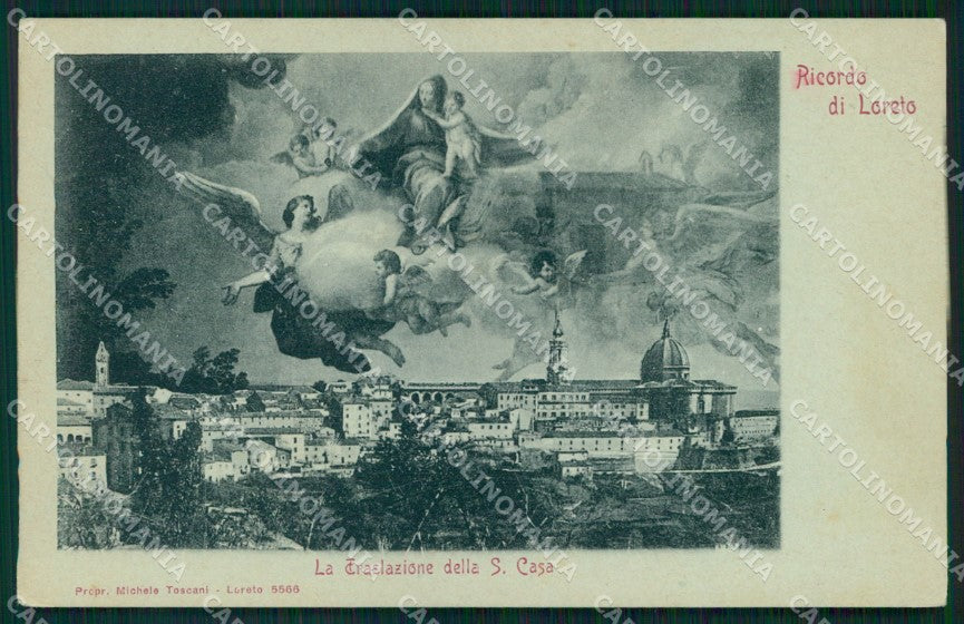 Ancona Loreto Ricordo di Traslazione Santa Casa cartolina MX1509 – fronte