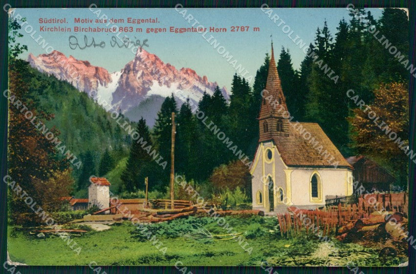 Bolzano Città Val d'Ega Motivo Chiesetta Franzl 507 21 cartolina MX1527 – fronte