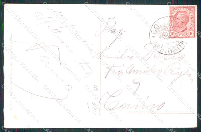 Bolzano Città Val d'Ega Motivo Chiesetta Franzl 507 21 cartolina MX1527 – retro