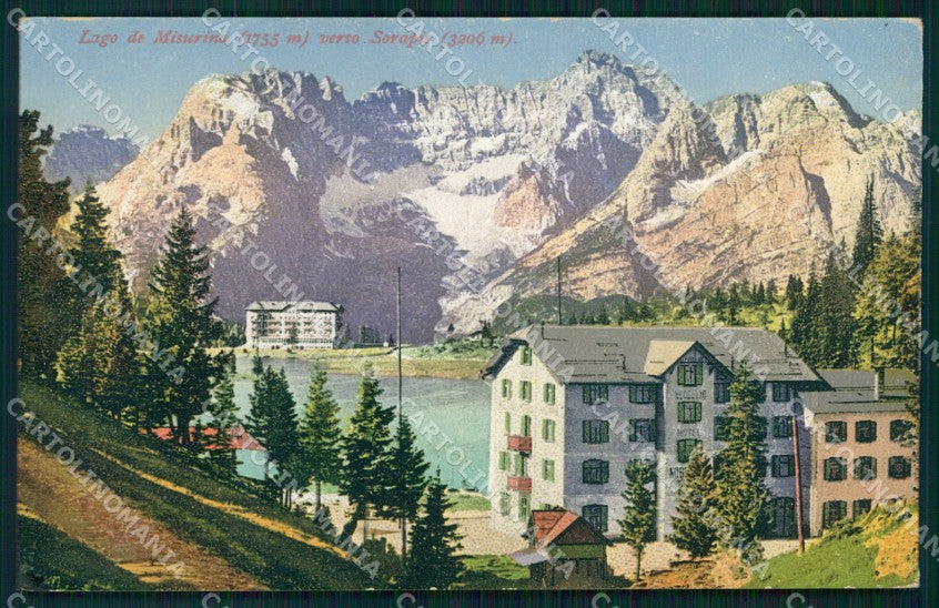 Belluno Cortina d'Ampezzo Lago Misurina cartolina MX1529 – fronte