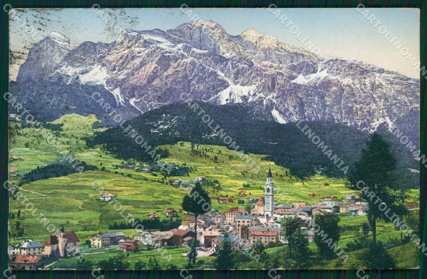 Belluno Cortina d'Ampezzo Dolomiti Verso Tofana cartolina MX1537 – fronte