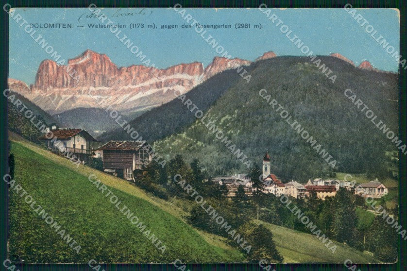 Bolzano Nova Levante Rosengarten Dolomiti cartolina MX1553 – fronte