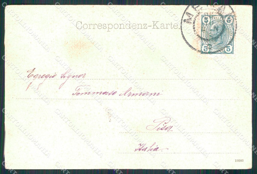 Bolzano Merano Istituto Ragazze Inglesi Dolomiti cartolina MX1559 – retro