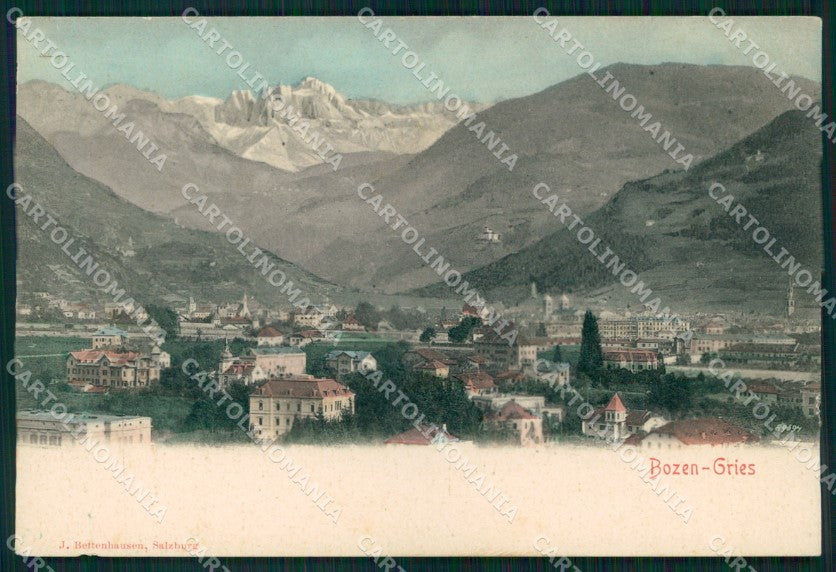 Bolzano Gries Veduta Generale Dolomiti cartolina MX1560 – fronte