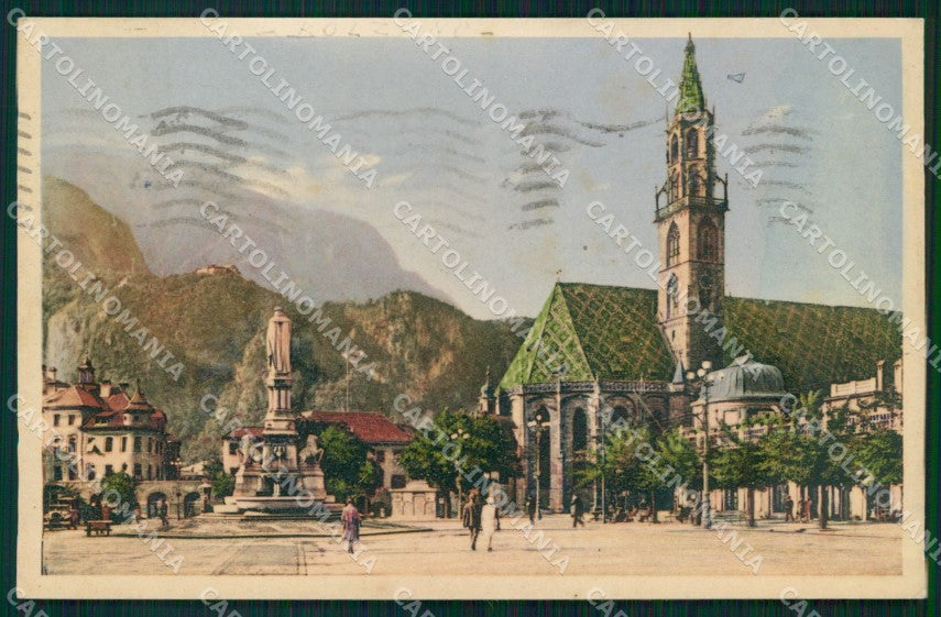 Bolzano Città Duomo Piazza Vittorio Emanuele cartolina MX1569 – fronte