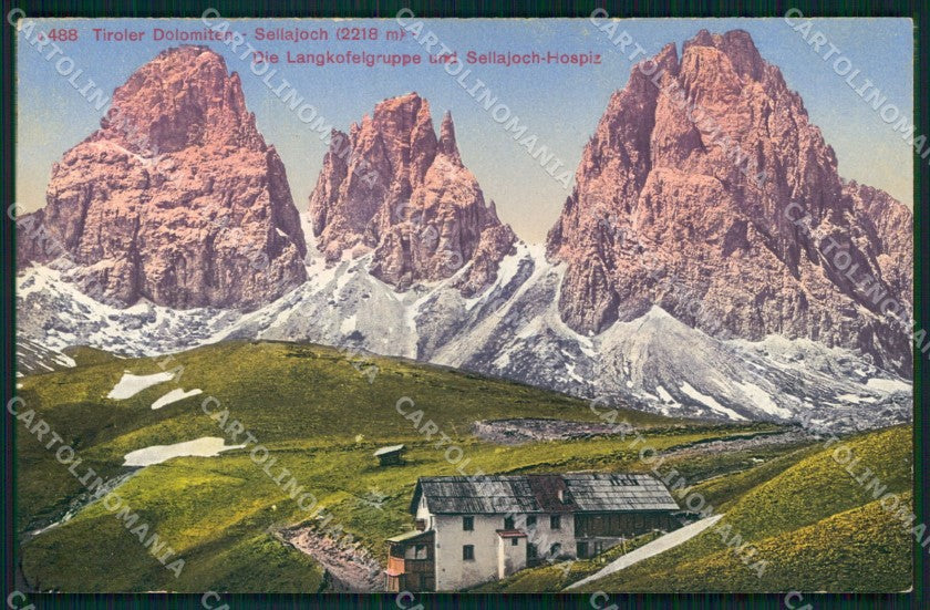 Bolzano Selva di Val Gardena Rifugio Sella Dolomiti cartolina MX1570 – fronte