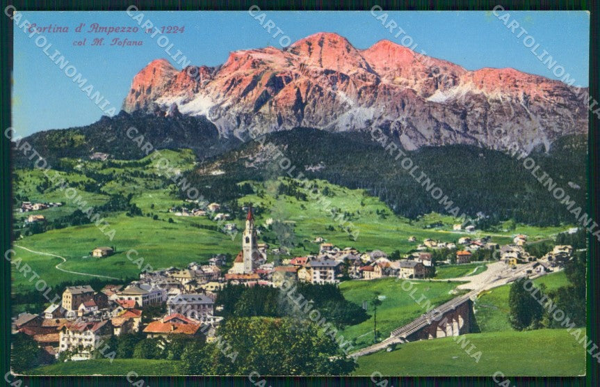 Belluno Cortina d'Ampezzo Monte Tofana MACCHIA Franzl 523 5 cartolina MX1575 – fronte