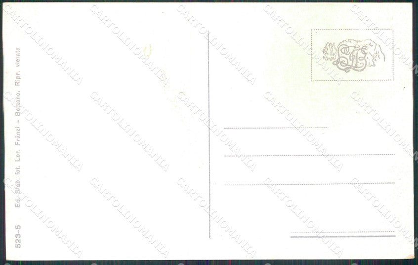 Belluno Cortina d'Ampezzo Monte Tofana MACCHIA Franzl 523 5 cartolina MX1575 – retro