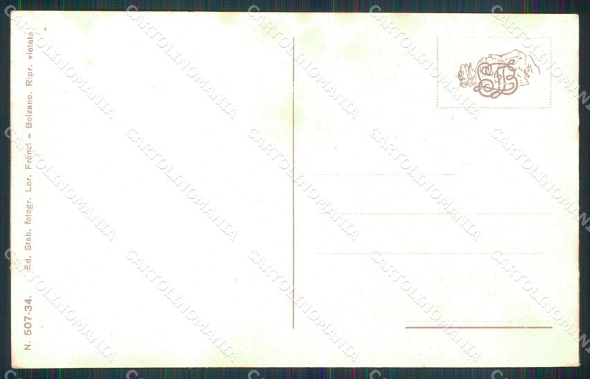 Bolzano Nova Levante Carezza al Lago Chiesa Franzl 507 34 cartolina MX1576 – retro