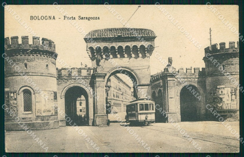 Bologna Città Porta Saragozza Tram cartolina MX1593 – fronte