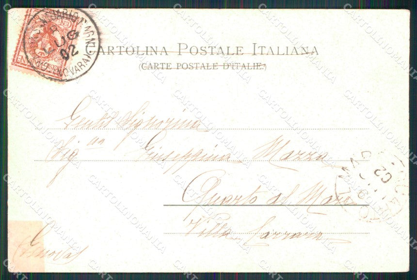 Biella Graglia Santuario Monumento Monte Monbarone RIPARATA cartolina MX1595 – retro