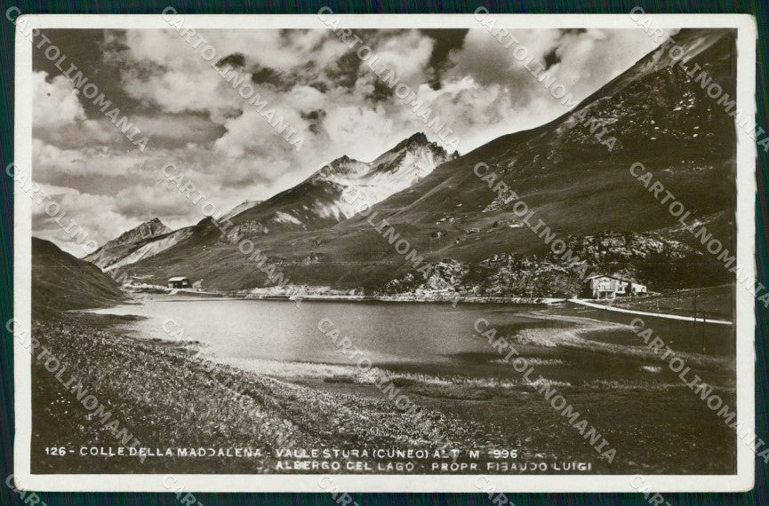 Cuneo Vinadio Valle Stura Colle Maddalena Albergo del Lago Foto cartolina MX1613 – fronte