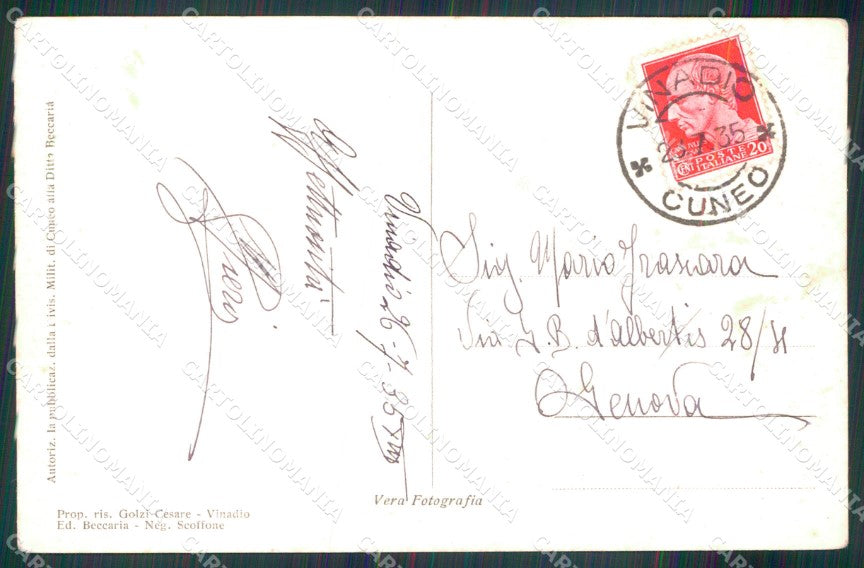 Cuneo Vinadio Valle Stura Colle Maddalena Albergo del Lago Foto cartolina MX1613 – retro