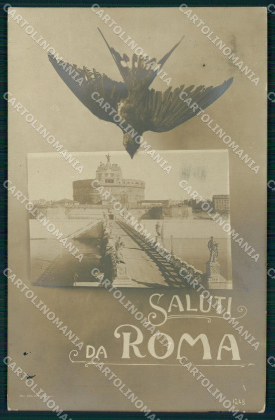 Roma Città Saluti da Castel Sant'Angelo Foto cartolina MX1627 – fronte