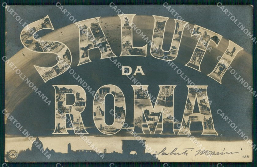 Roma Città Saluti da Monumenti Foto cartolina MX1628 – fronte