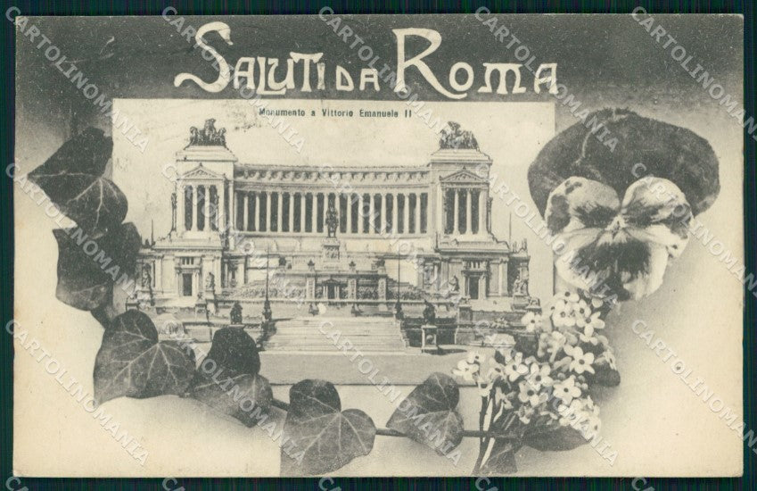 Roma Città Saluti da Monumento Vittorio Emanuele II cartolina MX1637 – fronte