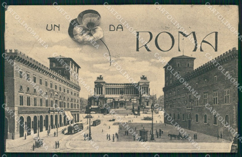 Roma Città Pensiero da Tram Piazza Alterocca 39836 cartolina MX1640 – fronte
