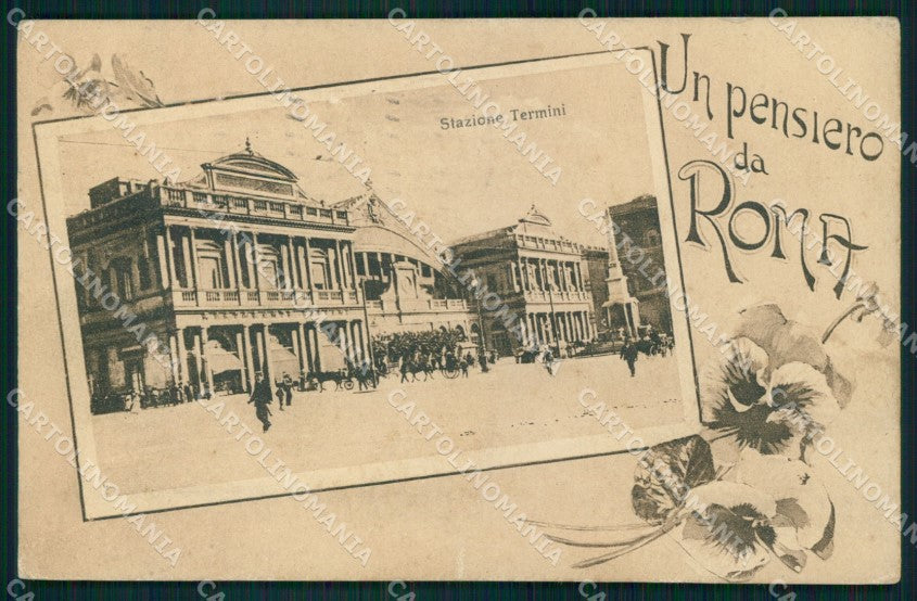 Roma Città Pensiero da Stazione Termini Alterocca 50926 cartolina MX1644 – fronte