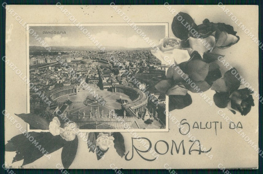 Roma Città Saluti da Veduta Generale Alterocca 8 cartolina MX1645 – fronte
