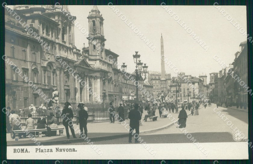Roma Città Piazza Navona Carabinieri NPG Foto cartolina MX1652 – fronte