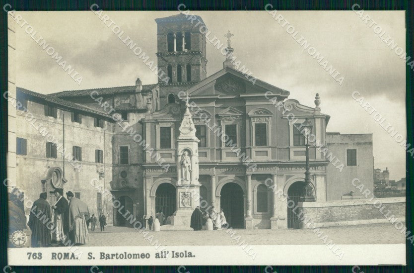 Roma Città San Bartolomeo all'Isola NPG Foto cartolina MX1670 – fronte